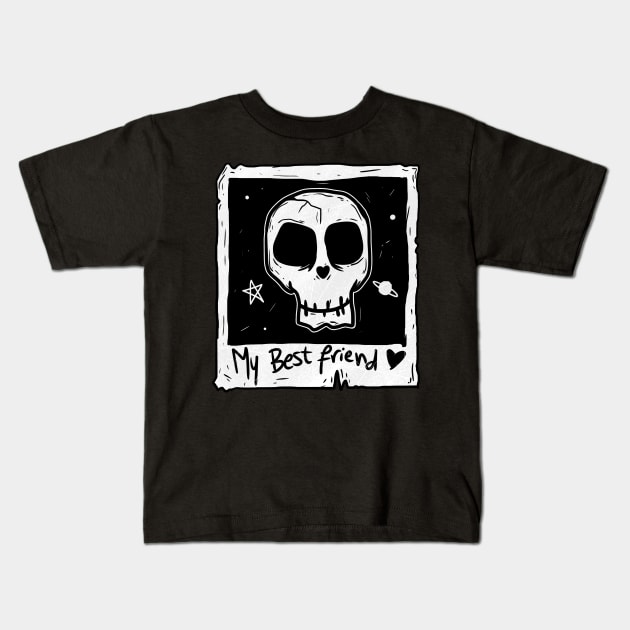 Halloween Skull Kids T-Shirt by A Comic Wizard